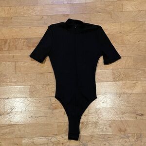 NWOT Fashion Nova Black Grind Time Bodysuit